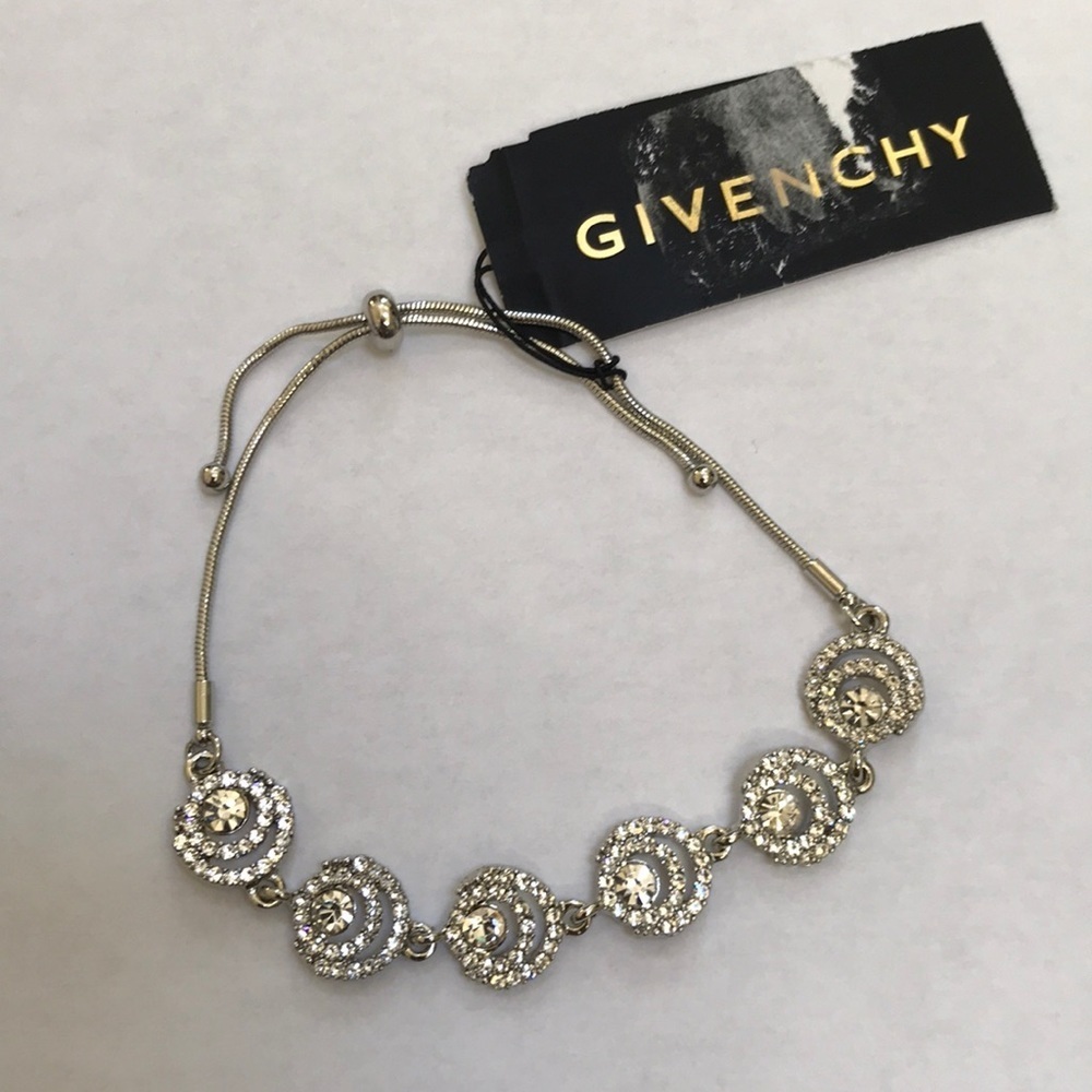 NWT! Givenchy rhodium halo slider bracelet . - Picture 2 of 6